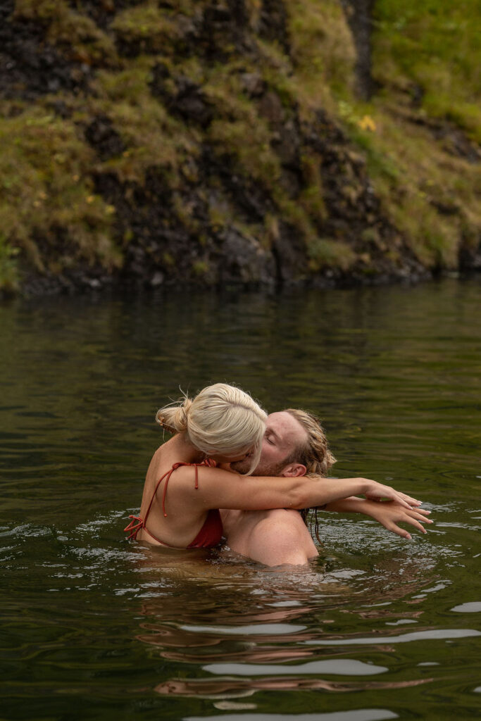 newlyweds at their dream adventure