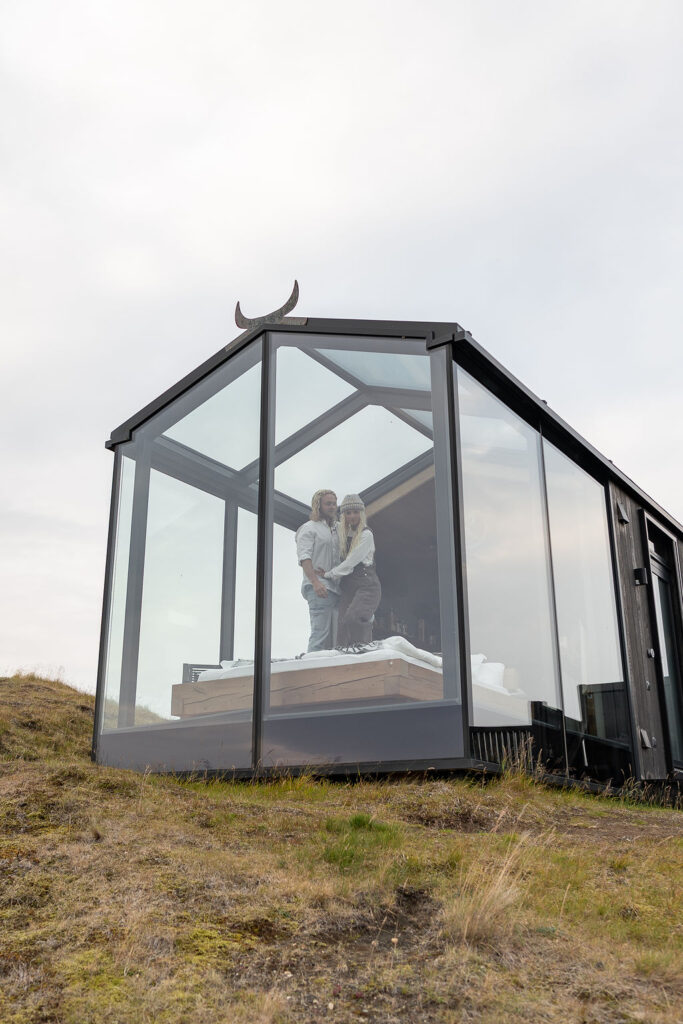 Happy couple of Icelandic elopement