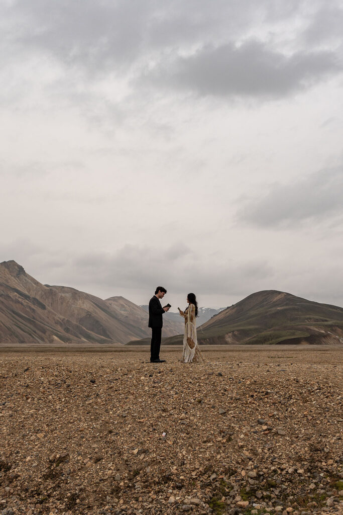 cute couple at their intimate ceremony