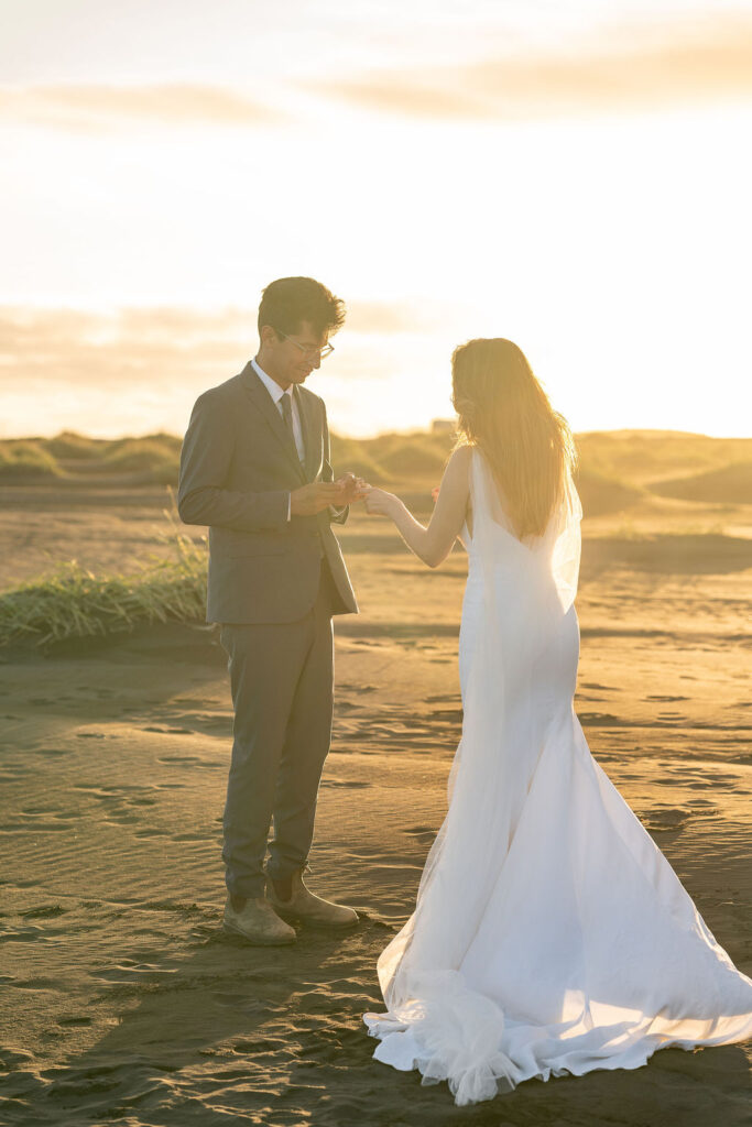 couple emotional during their ceremony