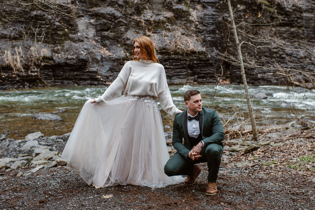 fun picture of the newlyweds