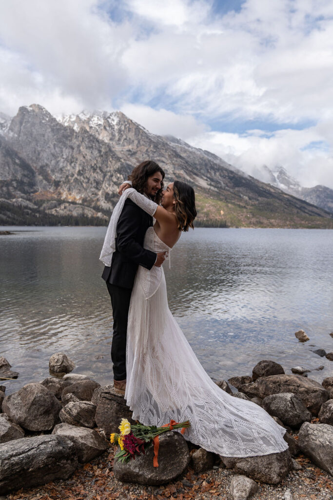 Gloomy elopement in grand Teton national Park