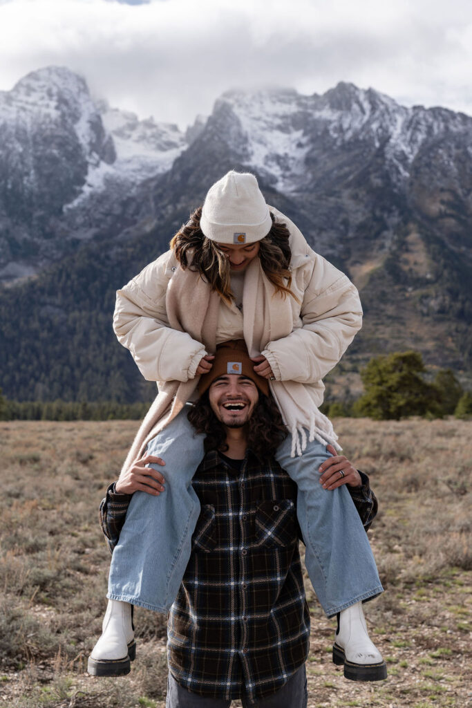 Golden hour bridal photos
