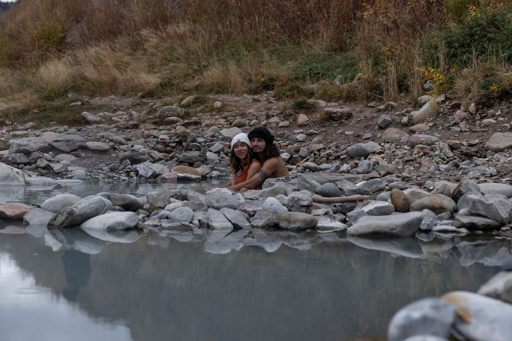 cute portrait of the newlyweds holding hands