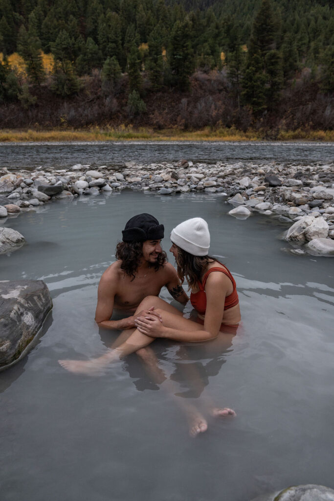 cute portrait of the newlyweds kissing 