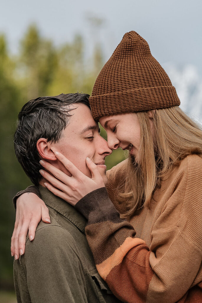 golden hour couple session in wyoming
