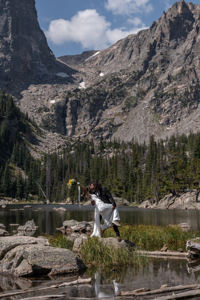 golden hour bridal portraits